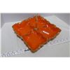 Image 3 : Retro Divided Dish w/ Handle 10.75x10.75" (chip)