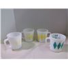 Image 2 : Rare Vintage  Green(1) & Yellow(3) Diamond Mug Fireking by Anchor Hocking 195015