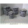Image 2 : 4 Piece Enamel Canister Set