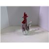 Image 2 : Hand Blown Art Glass Rooster Murano Style