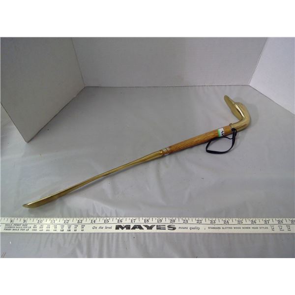 Heavy Brass & Wood Duck Shoe Horn