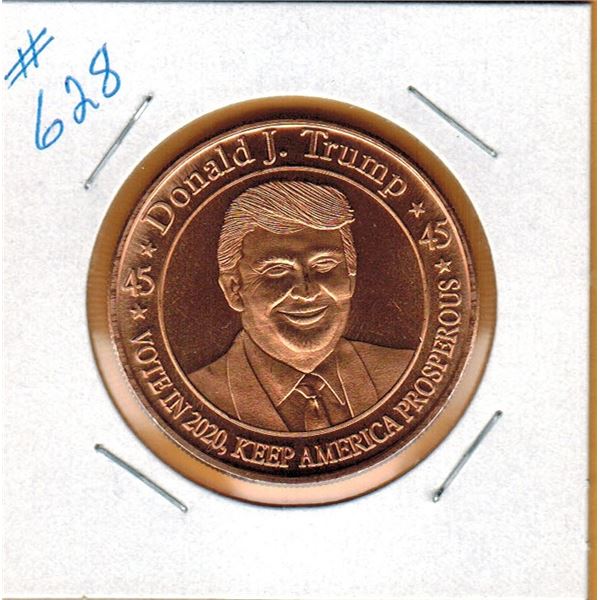 1 OUNCE COPPER  .999 FINE - DONALD J. TRUMP