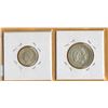 Image 2 : Lot of 2 Silver Netherland Coins (1940 25 Cent coin & 1956 Gulden Coin) - All Silver