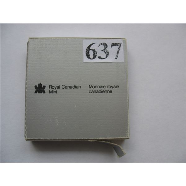 1981 Canadian Cased Uncirculated Silver Dollar