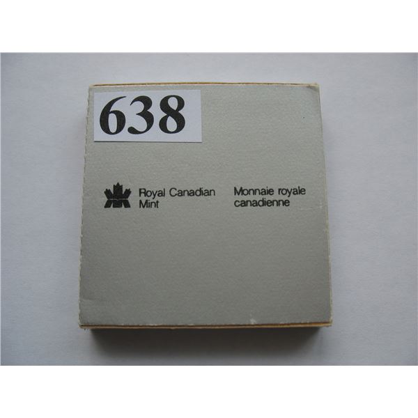 1982 Canadian Cased Uncirculated Silver Dollar