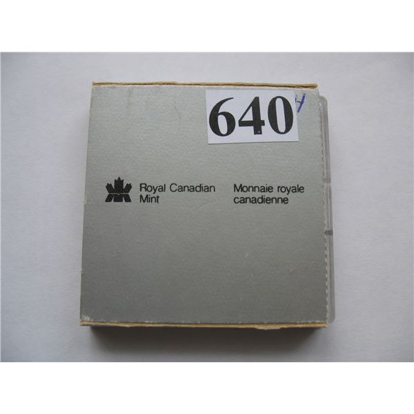 1986 Canadian Cased Uncirculated Silver Dollar