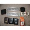 Image 2 : LOT of used COIN CAPSULES - New 2x2 folders & Other Mint Set Holders