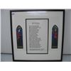 Image 1 : Framed RCMP Memorial Tribute - SGT. BARRIE NOWELL - 16 X 16 inches