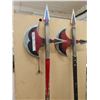 Image 6 : 2 Full Size Metal and Wood Wall Hanging Decorative Halberds