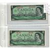 Image 1 : Lot of 2 Canadian $1 Bills 1867-1967 1 no serial, 1 Uncirc.