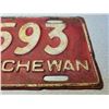 Image 2 : 1938 Saskatchewan License plate - 54-593