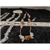 Image 4 : 3 Crystal Quartz Necklaces + Earrings, Stone of Harmony