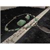 Image 3 : Aventurine + Onyx Necklace + Ring + Palm Stone