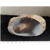Image 3 : Large Polished Crystal Geode Slice with Stand – approx 3 pounds