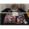 Image 1 : 5 Piece Hockey Lot with Numbered Limited Edition Collector Plate with stand