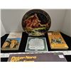 Image 2 : Numbered Limited Edition Lion Collector Plate with stand + 2 Born Free Books + LP