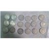 Image 2 : CANADA 18-SILVER 25 CENT COINS, 3-EDWARD VII,15-GEORGE V DATES UNKNOWN