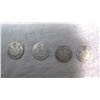 Image 2 : CANADA 4-SILVER 10 CENT COINS: 1919,1929,1931,1932 GEORGE V