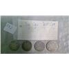 Image 1 : CANADA 4-SILVER  25 CENT COINS: 1905,1909 ,1919, 1930