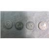 Image 2 : CANADA 4-SILVER  25 CENT COINS: 1905,1909 ,1919, 1930