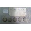 Image 1 : CANADA 5 SILVER  25 CENT COINS: 1905, 1907, 1916, 1920, 1931