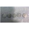 Image 2 : CANADA 5 SILVER  25 CENT COINS: 1905, 1907, 1916, 1920, 1931