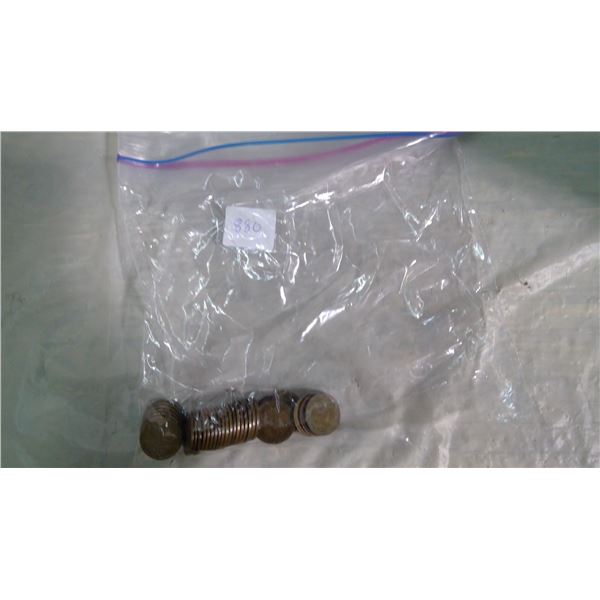 CANADA 35-ONE CENT COINS GEORGE V MIXED DATES