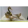Image 2 : 3 Brass ornaments, Swan, 2 birds