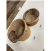 Image 2 : 2 Birch Bark Baskets - Hand Crafted