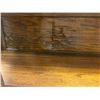 Image 3 : Carved Front Open Bookcase Display Shelf - Elm 58.5H x 42.5W x 14D in.