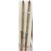 Image 1 : Pair of Vintage Wooden Skis - 77" Long