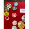 Image 2 : Lof of Prince Albert Winter Festival Buttons 37pc. 60's, 70's, 80's, 90's