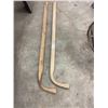 Image 1 : 2 Wooden Plow Handles - NOS - Never Used 56" Long Oak