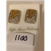 Image 1 : 5TH AVENUE GOLD/AUSTRAILAIN CRYSTAL 14K POST EARRINGS