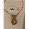 Image 2 : 5TH AVENUE 14K PLATED 18” NECKLACE WITH CRYSTAL  LARIAT