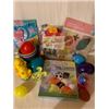 Image 1 : ASSORTMENT OF EASTER WINDOW CLINGS.CANDLES, EGG DECORATING SUPPLIES