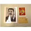 Image 2 : Russia - 1 Censored Letter from Russia to Austria, 1 Photo of Stallin, 1 Postcard