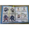 Image 1 : Sm. Book of NHL Upper Deck Hockey Cards - Mixed Years - 13 pgs.