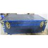Image 6 : Blue Steamer Trunk - 15" x 28" x 10"