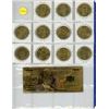 Image 1 : 11 x McDonalds NHLPA Tokens + $100 US 24K Gold Novelty Bill