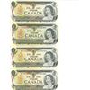 Image 1 : 5 x CAN One Dollar Bills $1 - 1973