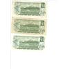 Image 2 : 3 x CAN One Dollar Bills $1 - 1973
