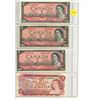 Image 1 : 4 x CAN Two Dollar Bills $2 - 1954+1974