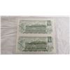 Image 3 : (2) 1 Dollar Bills 1973 - uncut