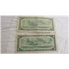 Image 5 : (2) 1954 Canadian 1 Dollar Bill
