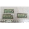 Image 1 : (2) 1954 + (1) 1967 1 Dollar Bills