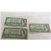 Image 2 : (2) 1954 + (1) 1967 1 Dollar Bills