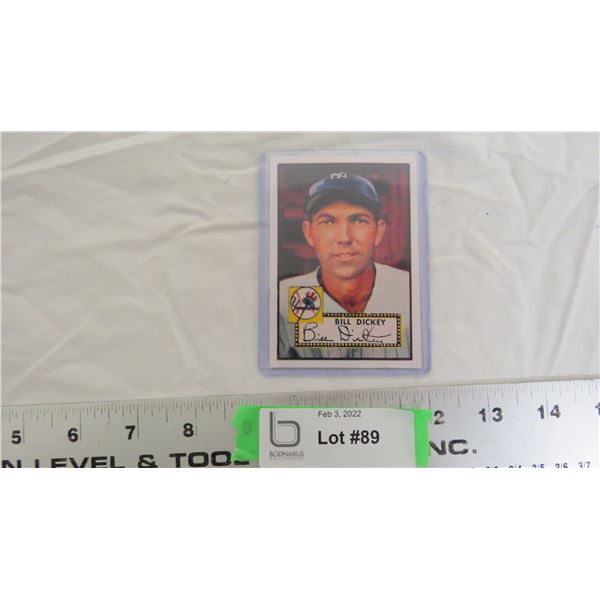 Topps Bill Dickey baseball card