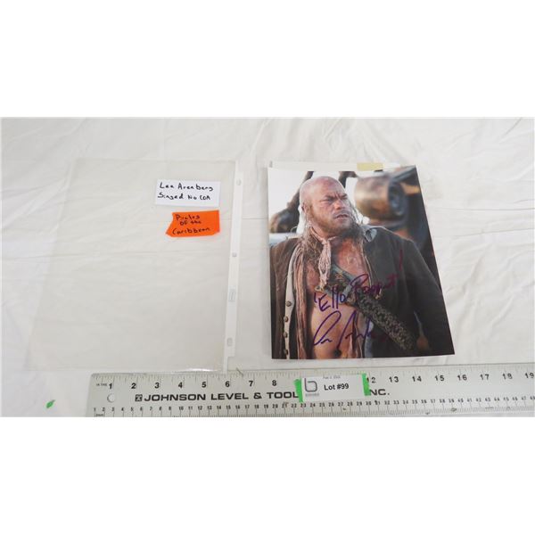 Pirates of the Caribbean Lee Arenberg photo - signed