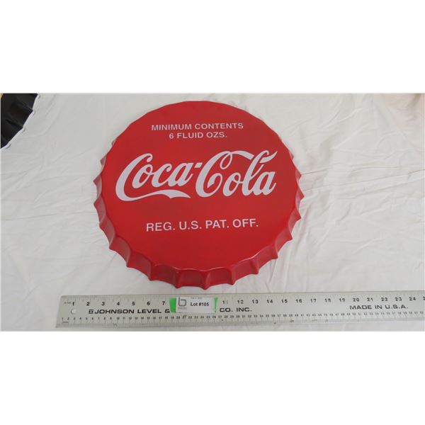 Coca-Cola wall hanging 16.5  wide